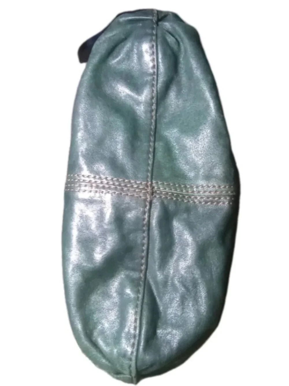 Lucky Brand Green Italian Lamb Leather Rocken Ruffles Tote